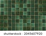 Green Ceramic Tile Background....