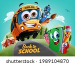 back to school vector... | Shutterstock .eps vector #1989104870