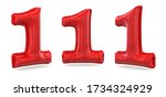 number 1. digital sign.... | Shutterstock . vector #1734324929