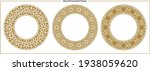 round ornamental frames  luxury ... | Shutterstock .eps vector #1938059620