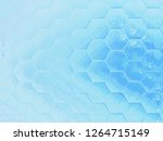 graphic design blue hexagonal... | Shutterstock . vector #1264715149