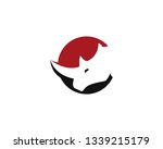rhinoceros logo template vector ... | Shutterstock .eps vector #1339215179