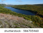 Lake of the Clouds at Porcupine Mountains Wilderness State Park in Michigan