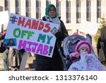 Small photo of Washington/USA – January 25, 2019 Demonstration in support of Iranian American journalist Marzieh Hashemi at the U.S. Courthouse in Washington.