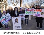 Small photo of Washington/USA – January 25, 2019 Demonstration in support of Iranian American journalist Marzieh Hashemi at the U.S. Courthouse in Washington.