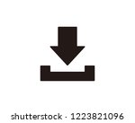 download icon sign symbol | Shutterstock .eps vector #1223821096