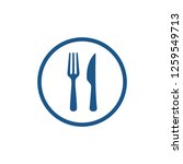 fork and knife food restaurant... | Shutterstock .eps vector #1259549713