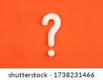 question mark on red background.... | Shutterstock . vector #1738231466