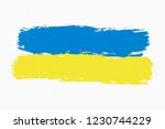 ukraine flag.ukrainian flag... | Shutterstock . vector #1230744229