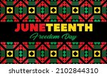juneteenth freedom day. african ... | Shutterstock .eps vector #2102844310