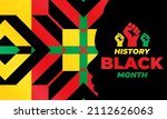 black history month. celebrated ... | Shutterstock .eps vector #2112626063