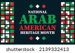 national arab american heritage ... | Shutterstock .eps vector #2139332413
