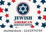 jewish american heritage month  ... | Shutterstock .eps vector #2141974759