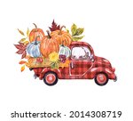 Red Buffalo Plaid Truck With...