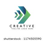 arrow company   vector logo  ... | Shutterstock .eps vector #1174505590