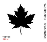 maple leaf. vector icon | Shutterstock .eps vector #1039939396