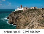 Lighthouse, Cape Saint Vincent, Cabo de Sao Vicente, Sagres, Algarve, Portugal