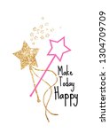make today happy | Shutterstock .eps vector #1304709709