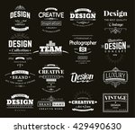 retro creative vintage labels... | Shutterstock .eps vector #429490630