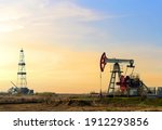 Crude Oil Pump Jack At Oilfield ...