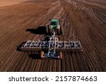 Tractor With Cultivator Plowing ...