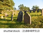 Cemetery With Graves And...