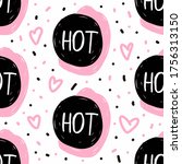 Text Hot  Black And Pink...