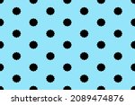 black flowers on blue... | Shutterstock .eps vector #2089474876