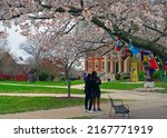 Small photo of WASHINGTON, DC -26 MAR 2022- View of the college campus of Howard University (HU) in Washington, DC, the most famous Historically Black College and University (HBCU) in the United States.