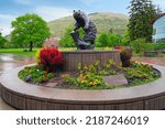 Small photo of MISSOULA, MT -10 JUN 2021- View of the college campus of the University of Montana (UM), a public research university and flagship of the Montana University System in Missoula, Montana, United States