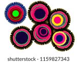 colorful round symbol design
