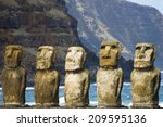 Tongariki Moais   Easter Island