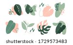 big vector set of abstract... | Shutterstock .eps vector #1729573483