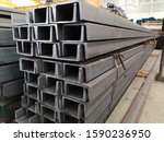 stack of​ channel steel​ for​ construction​