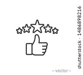 customer review icon  quality... | Shutterstock .eps vector #1486898216