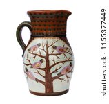 artistic clay jug isolated on... | Shutterstock . vector #1155377449