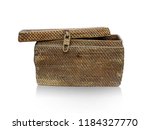 old wicker box isolated on... | Shutterstock . vector #1184327770