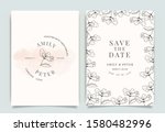 luxury wedding logo and... | Shutterstock .eps vector #1580482996
