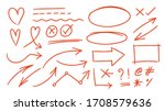 red arrows design vector. ... | Shutterstock .eps vector #1708579636