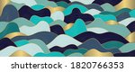 luxury gold line art wallpaper. ... | Shutterstock .eps vector #1820766353