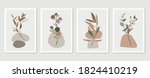 botanical wall art vector set.... | Shutterstock .eps vector #1824410219