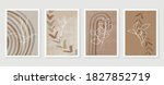 botanical and golden line wall... | Shutterstock .eps vector #1827852719