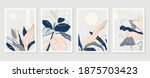botanical and gold abstract... | Shutterstock .eps vector #1875703423