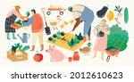 eat local vector illustration... | Shutterstock .eps vector #2012610623