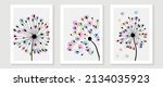 abstract floral watercolor wall ... | Shutterstock .eps vector #2134035923