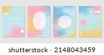 abstract pastel gradient fluid... | Shutterstock .eps vector #2148043459