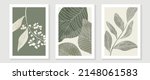vintage style foliage wall art... | Shutterstock .eps vector #2148061583