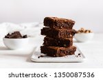 A Stack Of Chocolate Brownies...