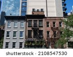 Row Of Old Buildings Along A...