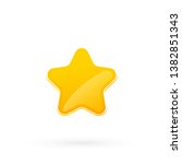 stars flat icon. gold star.... | Shutterstock .eps vector #1382851343